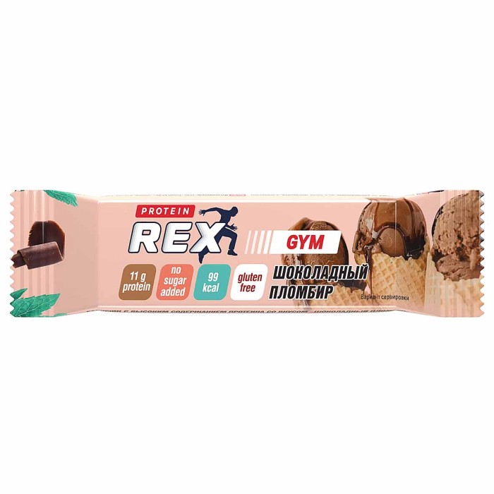 Батончик протеиновый GYM со вкусом шоколадного мороженого 35гр м/у