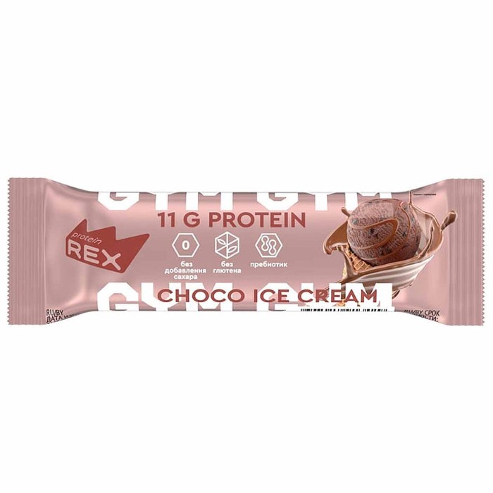 Батончик протеиновый GYM со вкусом шоколадного мороженого 35гр м/у
