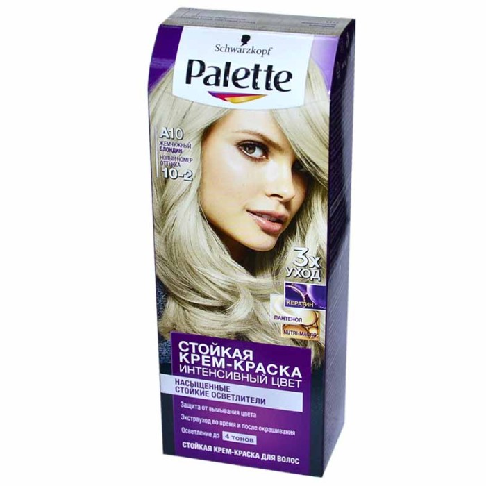 Краска для волос Palette A10 Жемчужный блондин (NEW) 110мл к/у