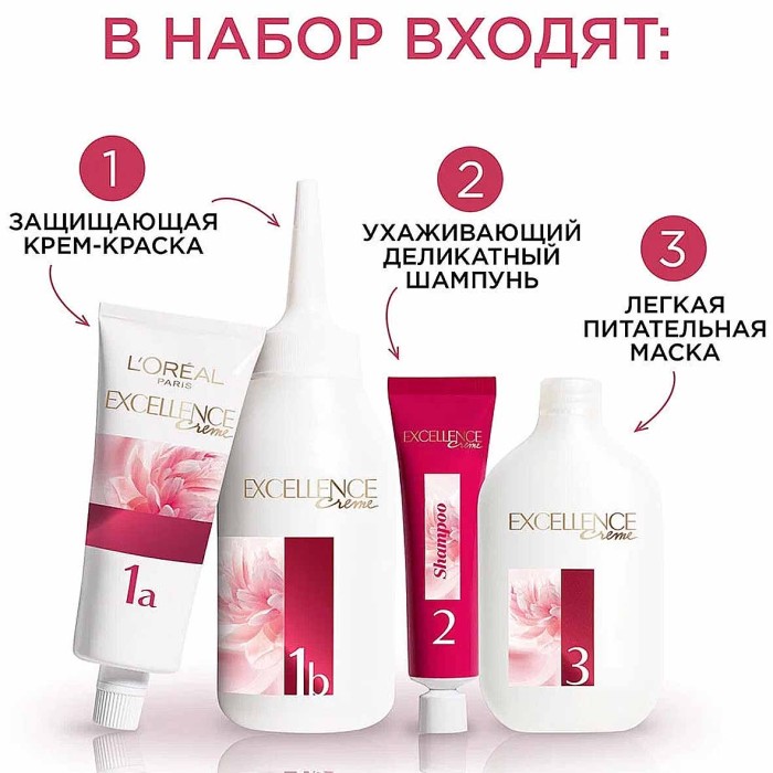 Краска для волос Loreal Exellence 200 Кофейный к/у