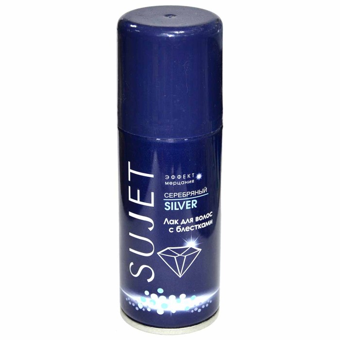 Лак для волос Sujet Silver с блестками 100мл ж/б