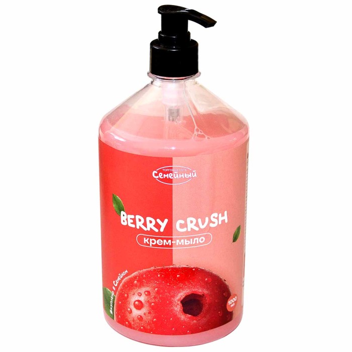 Крем-мыло жидкое Семейный Berry Crush 1000мл пэт