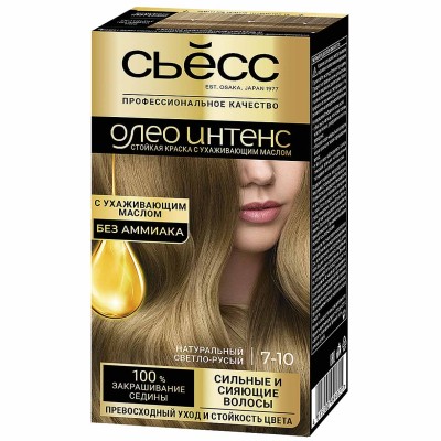 Краска для волос Syoss Oleo Intense 7-10 Натуральный светло-русый 110мл к/у