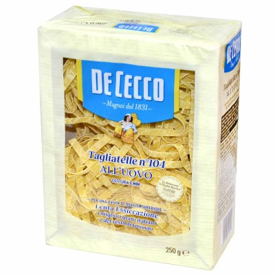 Макароны De Cecco Tagliatelle №104 250гр м/у