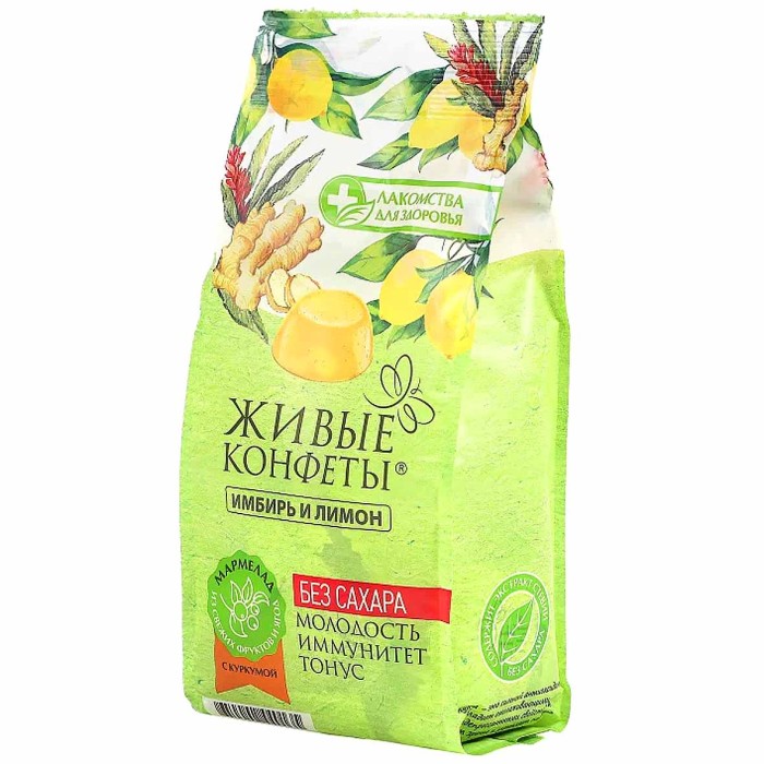 Мармелад желейный ЛДЗ с имбирем и лимоном 170гр м/у