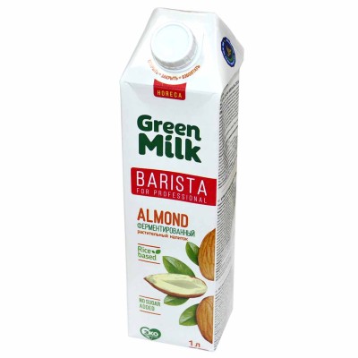 Молоко миндальное Green Milk Professional 1л т/п