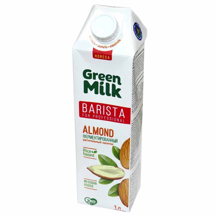 Молоко миндальное Green Milk Professional 1л т/п