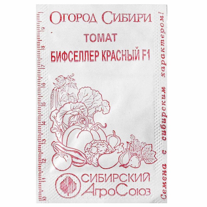 Томат Сибирский Агросоюз Бифселлер красный F1 15шт пп м/у