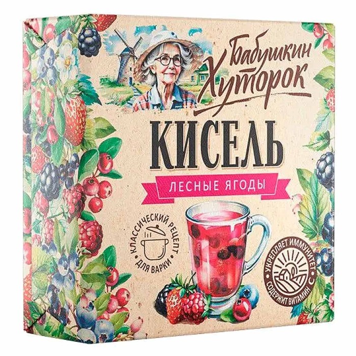 Кисель Бабушкин Хуторок лесные ягоды 180гр м/у