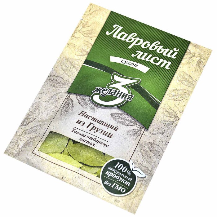 Лист лавровый 3 желания сухой 10гр м/у