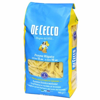 Макароны De Cecco Penne Rigate N°41 500гр м/у