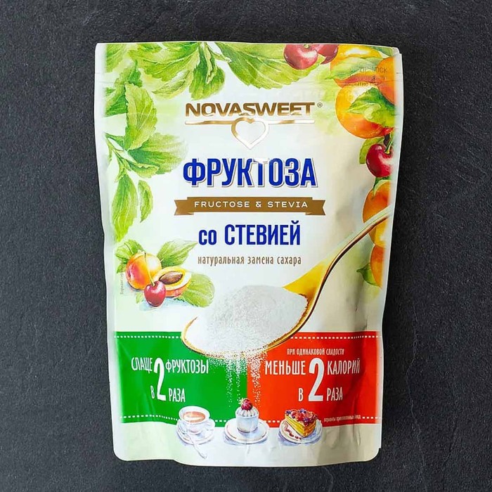 Фруктоза Novasweet со стевией 250гр м/у