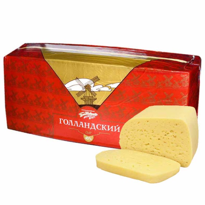 Сыр Белебей Голландский 45%  брус