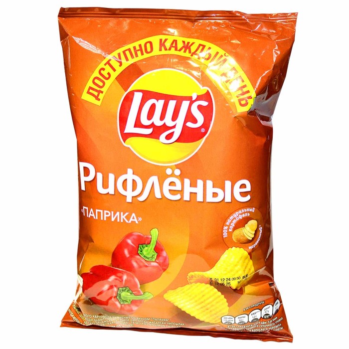 Чипсы Lay’s рифленые вкус паприка 70гр м/у