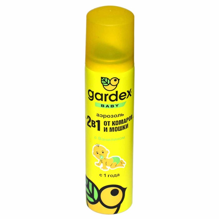 Аэрозоль Gardex Baby от комар и мошки 80мл ж/б