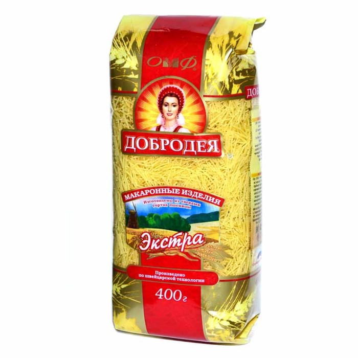 Макароны Добродея вермишель 400гр м/у