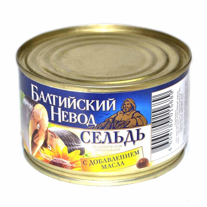 Сельдь Балтийский невод с добав масла 240гр ж/б
