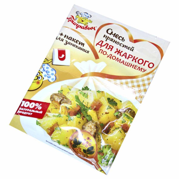 Смесь пряностей Приправыч жаркое по-домашнему с пакетом для запекания 30гр м/у