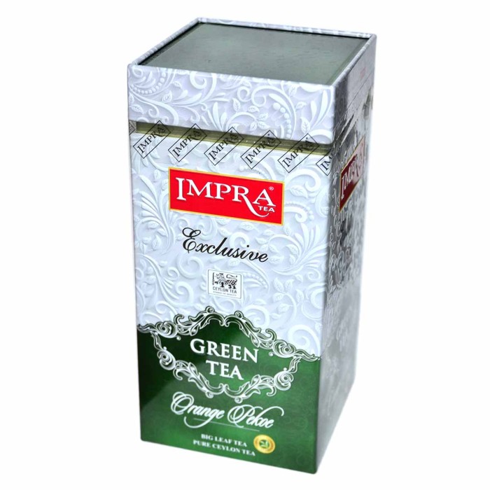Чай Импра Exclusive зеленый крупнолистовой 200гр ж/б
