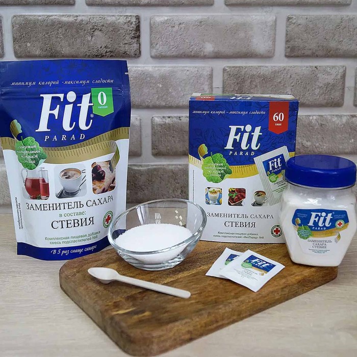 Заменитель сахара FitParad стевия №8 саше 60гр к/у