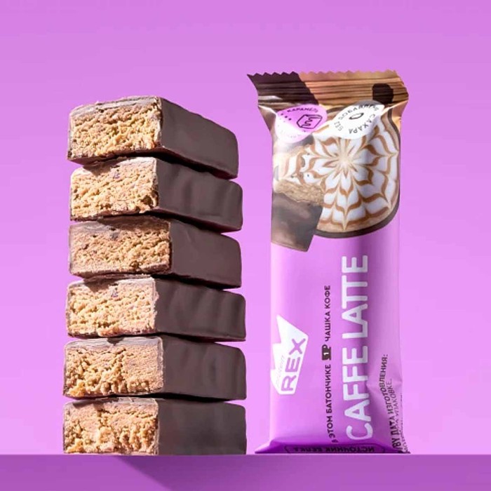 Батончик протеиновый ProteinRex  Латте,соленая карамель 40гр м/у