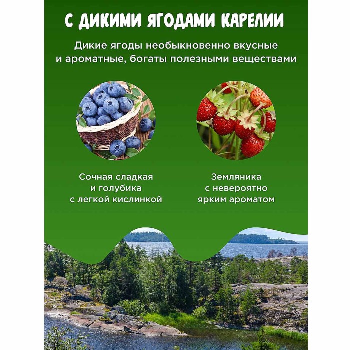 Каша овсяная Мистраль Ягоды Карелии земляника-голубика 40гр м/у