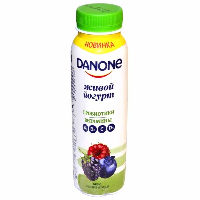 Йогурт питьевой Danone лесные  ягоды 1,2% 270мл пэт