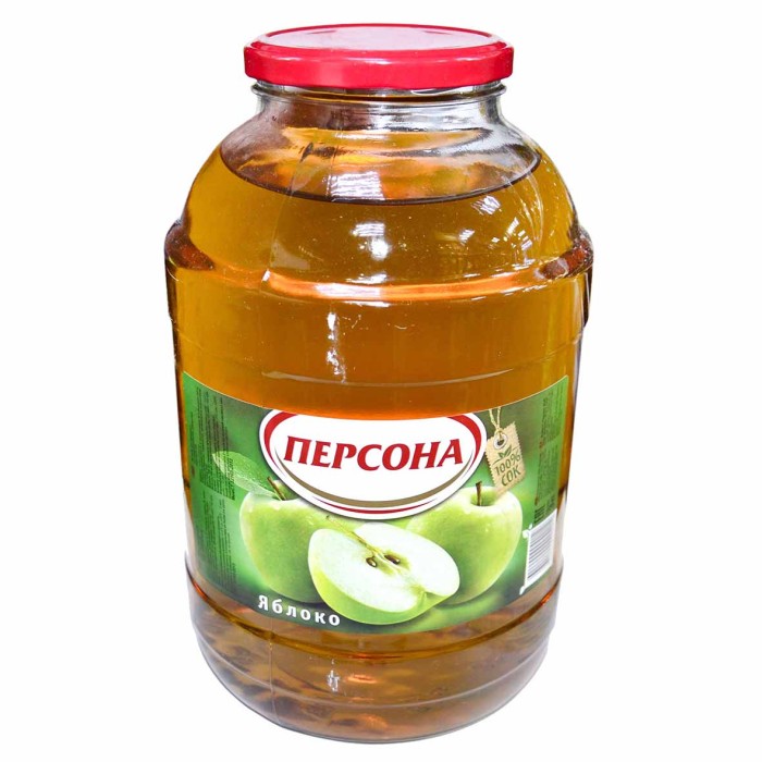 Сок Персона яблоко 3л ст/б
