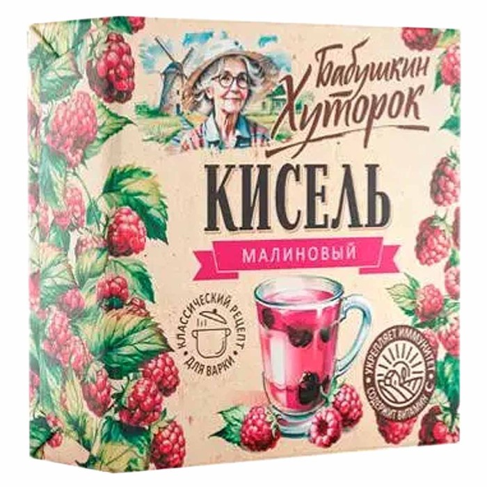 Кисель Бабушкин Хуторок малина 180гр м/у