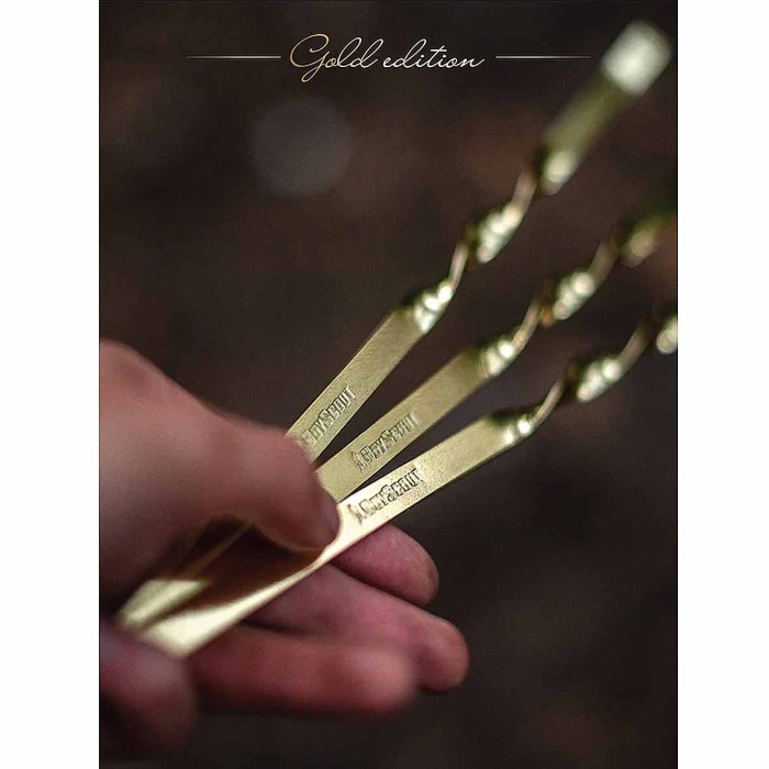 Набор шампуров Boyscout Gold edition плоские в блистере 60см 6шт арт61919