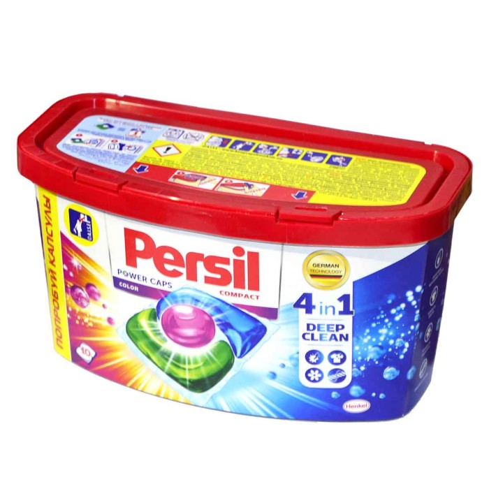 Капсулы для стирки Persil Power caps Color 4в1 10*15гр пэт
