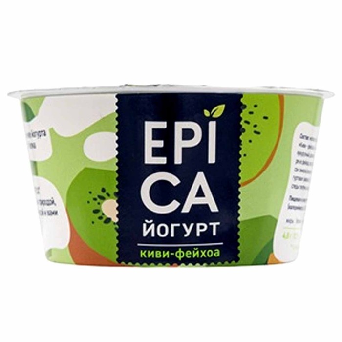 Йогурт Epica с киви и фейхоа 4,8% 130гр пэт