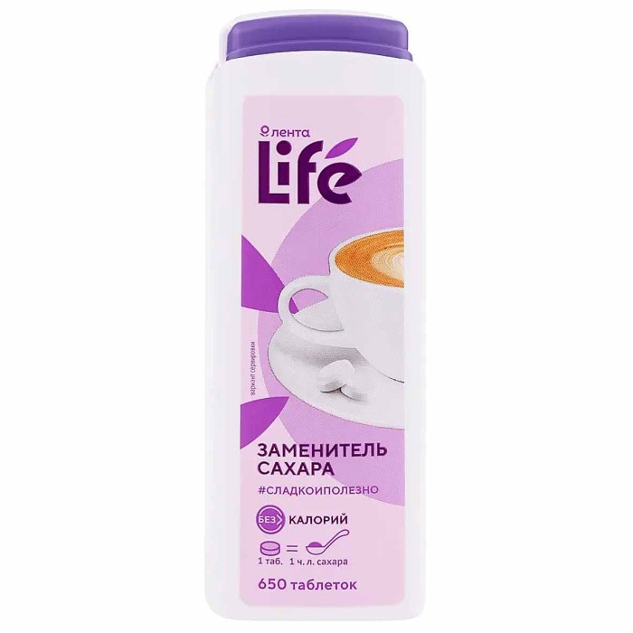 Заменитель сахара Лента Life 650шт пэт