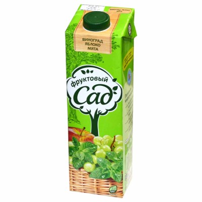 Сок Фруктовый сад виноград-яблоко-мята 0,95л т/п