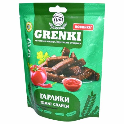 Гренки Flint Гарлики ржаные вкус томат спайси 90гр м/у