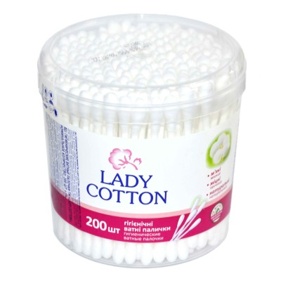 Палочки ватный Lady Cotton 200шт пэт