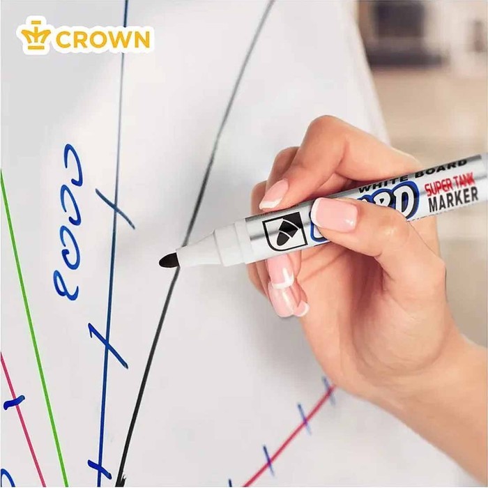Набор маркеров Crown для пластиковых досок 4цв артСВМ-1000