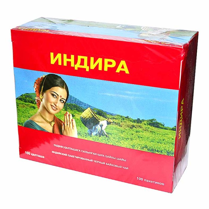 Чай Индира черный 100*1,8гр к/у
