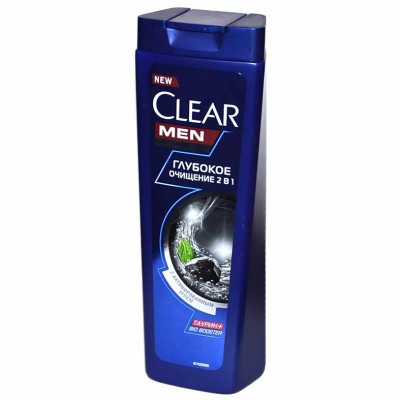 Шампунь для волос Clear Men Глубокое очищение с углем 400мл пэт