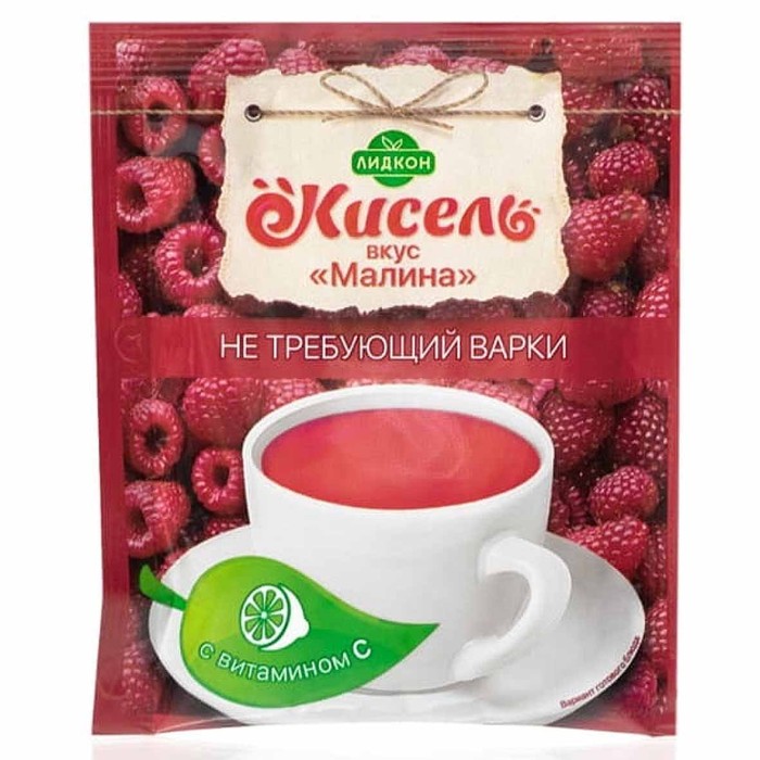 Кисель Лидкон Малина с витамином С 25гр м/у