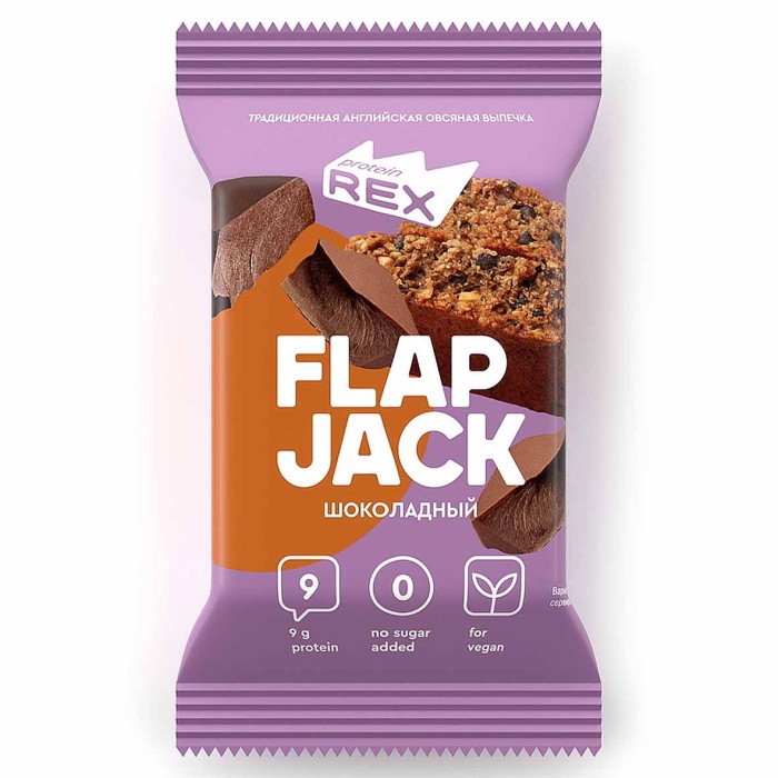 Печенье FLAP JACK протеиновое овсяное шоколадное 60гр м/у
