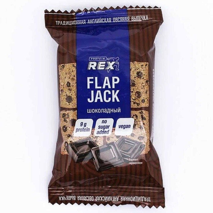 Печенье FLAP JACK протеиновое овсяное шоколадное 60гр м/у