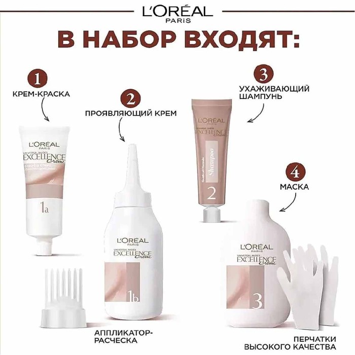 Краска для волос Loreal Exellence 6U Универсал темно-русый 110гр к/у
