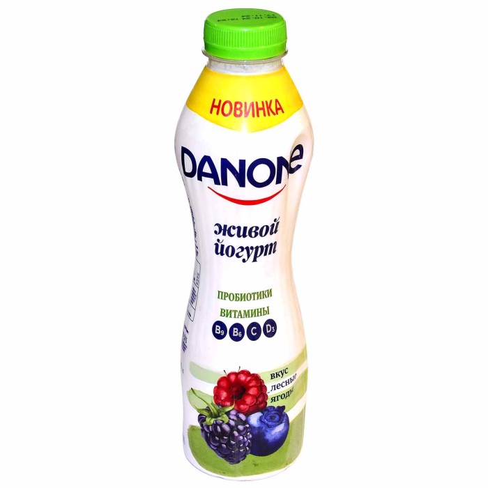 Йогурт питьевой Danone лесные  ягоды 1,2% 670мл пэт