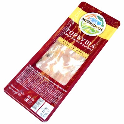 Горбуша Меридиан в майонезной заливке 150гр м/у