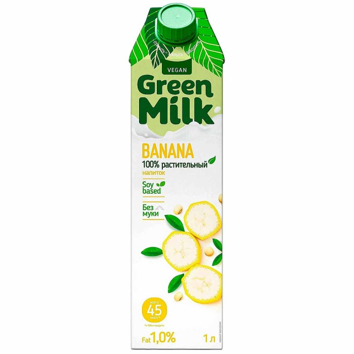 Напиток соевый Green Milk банан 1л т/п