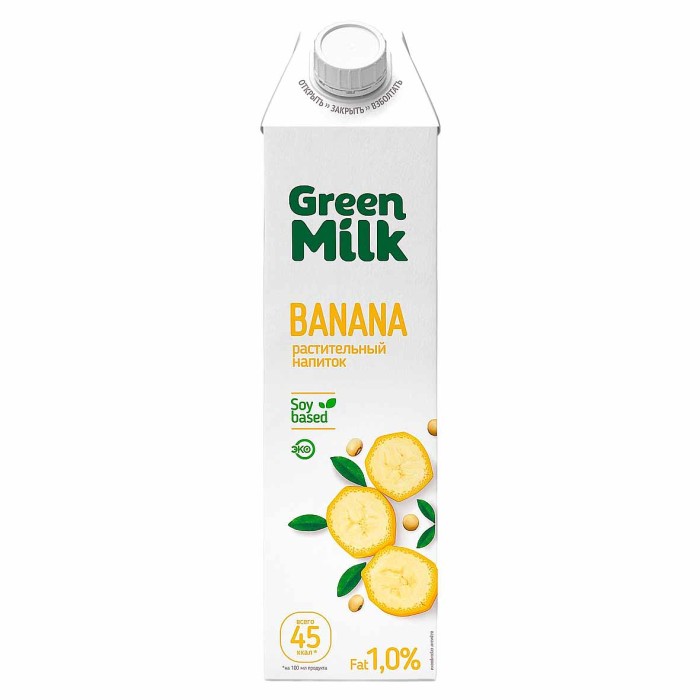 Напиток соевый Green Milk банан 1л т/п