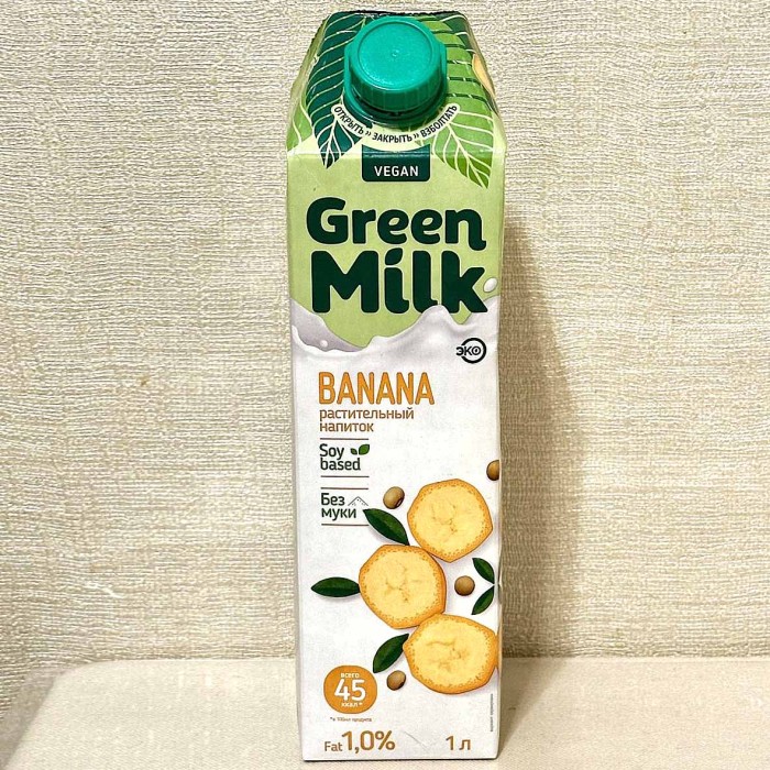 Напиток соевый Green Milk банан 1л т/п