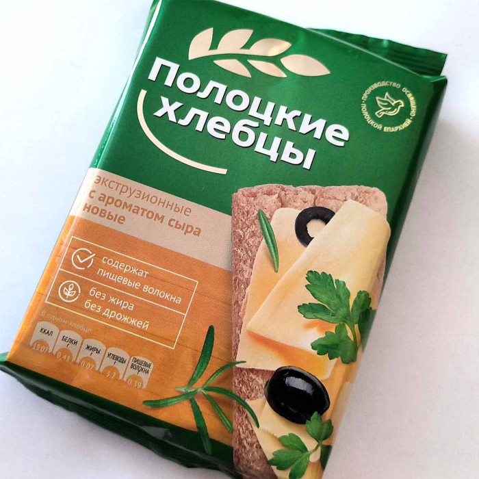 Хлебцы Полоцкие с ароматом сыра 80гр м/у