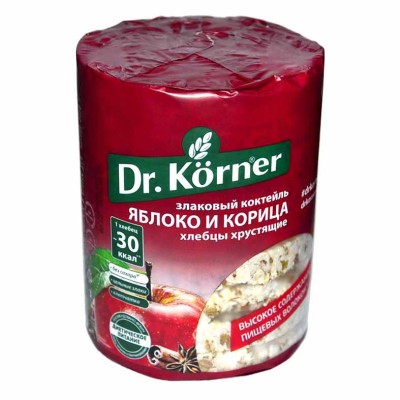 Хлебцы Dr.Korner яблоко-корица 90гр м/у